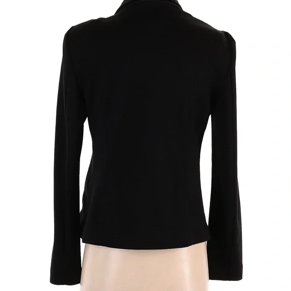 Anne Klein moto Black Quilted Jacket size XS - Picture 3 of 9